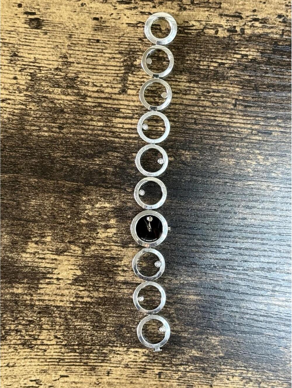 MOVADO Ono Diamond Quartz Black Dial Ladies Watch